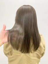 アオアクア バイ グルグル 小岩店(ao akua by GULGUL) 姫カット カール ツヤ☆オリーブグレージュ　小岩