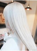 ＃ホワイトカラー＃髪質改善＃ケアブリーチ＃エアストレート