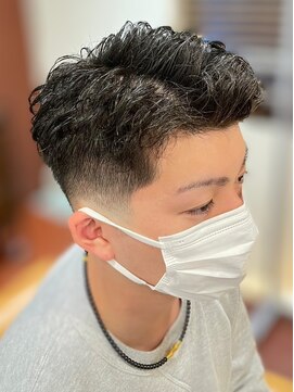 スカイ 亀戸店 (sky) ハイライト/マッシュパーマ/アッシュブラック<理容室>[亀戸]