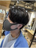 韓国風センターパートマッシュ
