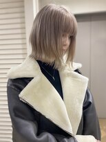 グリット(Grit) ミルクティーグレージュ/切りっぱなしボブ【Grit神戸元町店】