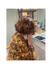 ★大人可愛いカジュアルボブパーマ#stylist 大前