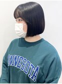 【松戸　石山】黒髪ボブ内巻きミニボブ前髪あり20代30代