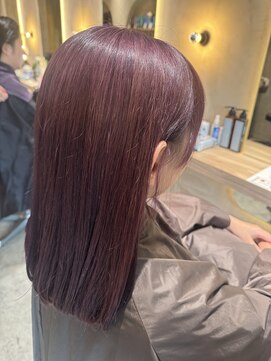 ヘアーソート(hair sort) ブリーチ一回で作るピンクラベンダー(^_-)-☆