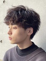 ラヴィズムバイフィフス(LUVISM by fifth)&nbsp;波巻きパーマメンズパーマメンズヘアツーブロックツイストパーマ