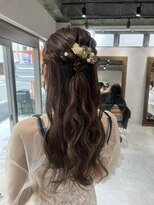 クム 横浜(qumu)&nbsp;【qumu 横浜】ハーフアップアレンジ×お呼ばれヘア