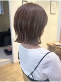 say.黒髪ボブルフネビージュ小顔ワンレンハイライト韓国レイヤー
