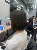 切りっぱなしボブ