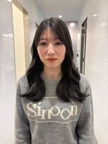 スノッブサンク(Snob ciNQ)&nbsp;グレージュカラー/ロングヘア/艶カラー/前髪カット