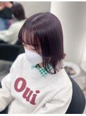 ブリーチなしで可愛いカシスレッド♪20代30代40代