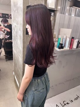 キング(K!ng) 縮毛矯正髪質改善ハイライトレイヤーカット枚方美容室エクステ