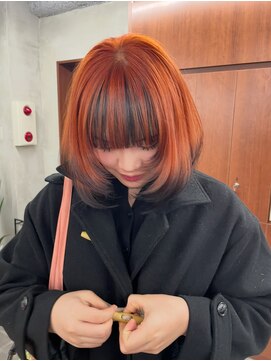 ニコ トウキョウ 渋谷(nico TOKYO) オレンジ/デザインカラー/ダブルカラー/ケアブリーチ/ハイトーン