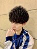 メンズカット＋メンズパーマ＋頭皮ケアシャンプー　￥10900