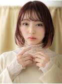 チェリーブラウンインナーカラー姫カットレイヤーY川口10代20代