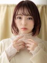 カバーヘア ブリス 川口(COVER HAIR bliss) チェリーブラウンインナーカラー姫カットレイヤーY川口10代20代