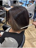 インナーカラー×ボブ［鎌取/佐久間凪沙］