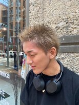 アイリーヘアデザイン(IRIE HAIR DESIGN)&nbsp;【IRIE HAIR福岡】スパイキーショート×ミルクティーベージュ