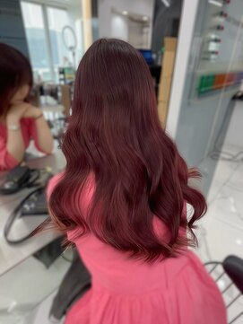 ラピス 渋谷本店(Lapis) チェリーレッド/レイヤーカット/髪質改善/エクステ/バイカルテ
