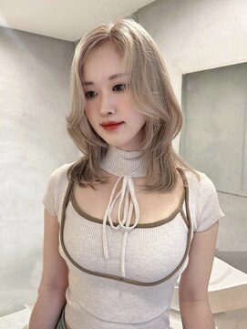 ペレ アネックス 大阪梅田茶屋町店(PELE ANNEX) くびれヘア/アプリコットオレンジ/夏のヘアアレンジ/梅田