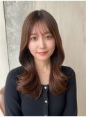 ＊20代30代40代◎小顔シースルー前髪顔まわりレイヤーくびれヘア