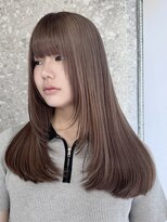 サンク 原宿 表参道(cinq) ハイトーンダブルカラーヘーゼルベージュオリーブベージュカラー