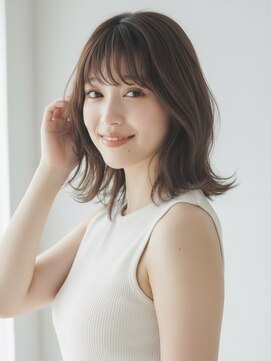 プールサイド(poolside) 大人ミディアムレイヤーカット大人ガーリー
