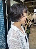 【sayaca】ボブパーマ小顔ヘア顔周りボブウルフ