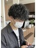 メンズカット+スパイラルパーマ¥11900