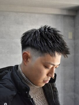 アップバングショート/メンズカット/メンズ / バーバー/理容室