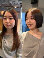 ニーィ バイ カータ(Niii by CARTA)&nbsp;顎ライン切りっぱなしボブ