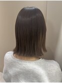 切りっぱなしボブ×毛先アンブレラ