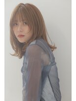チェレ ブラン 堺東店(Chere brun)&nbsp;30代ミディアムレイヤーボブ・ミルクティーベージュ・前髪あり
