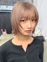 ローレンアンドパレード 並木坂店(Lauren&Parade) ミルクティーアッシュ ダブルカラー レイヤーボブ 髪質改善 艶髪