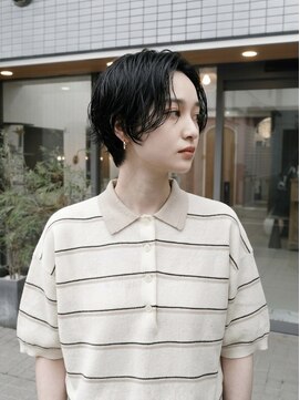 キビト(kibito) 新宿若松河田曙橋ハンサムショートパーマ緩めパーマ20代30代40代