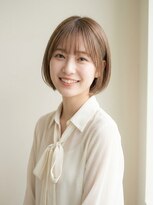 ティータ(teeta)&nbsp;【イエベ春】韓国風ワンホンミニボブ×ミルクティーベージュ