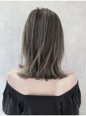 ハッシュカットフルバング似合わせカットレッドブラウン20代30代
