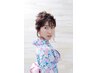 浴衣着付け　＋　ヘアセット　￥７５００