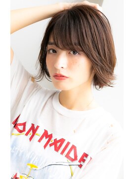 ヌーン ヘアメイク プラス ハッピータイムズ(NOON hair make+happy times) 耳かけ☆透明感イルミナアッシュベージュ 中野ヌーンstyle46