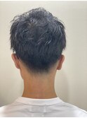 フェードブロックアップバングスタイル