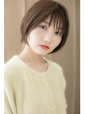 マットブラウン大人かわいい前下がりミニボブY大宮10代20代30代