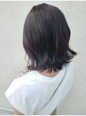 大人可愛いふんわりカール外国人風グレージュカラーハイトーン