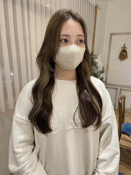 メルク(merc.) グレージュ+インナーカラー