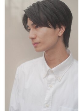 レジュアル(RESSUAL) スーツ短髪ツーブロック束感モテる黒髪シークレットパーマ流行