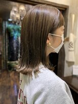 ヘアー クリエイト カルバリ(HAIR CREATE Calbari) ワイドバング×切りっぱなしロブ