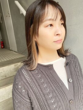 トト 船橋店(toto.) フェイスフレーミングワインレッドチェリーレッドインナーカラー