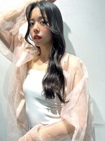 ロンド ストラーダ 心斎橋(Lond strada)&nbsp;韓国前髪顔周りロング×インナーグレージュ[心斎橋/髪質改善]