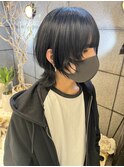 レイヤーウルフカットの作り方！ 【立川】アッシュカラー/黒髪