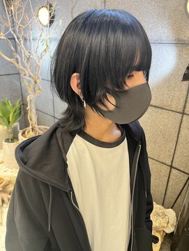 ゼスト フィーノ(ZEST fino) レイヤーウルフカットの作り方！ 【立川】アッシュカラー/黒髪