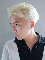 アルバム 銀座(ALBUM GINZA)&nbsp;短髪ツーブロックノンジアミンカラーグレージュカラー_ba483471