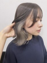 ラグナ(LAGUNA) 【ミディアム×インナーカラー×ミルクティグレージュ】